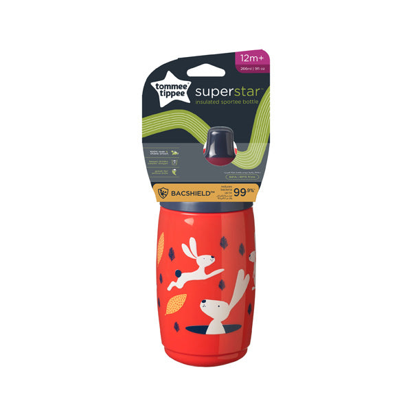 Tommee Tippee Superstar Insulated Sportee Bottle 266ml 12m+