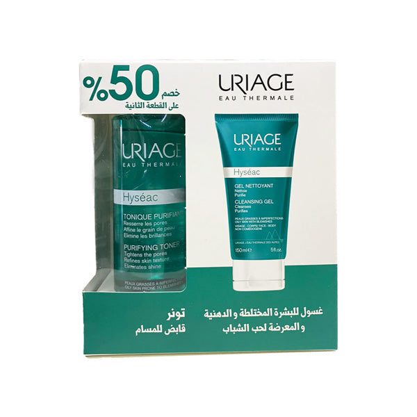 Uriage Hyséac Cleansing Gel + Purifying Toner Offer