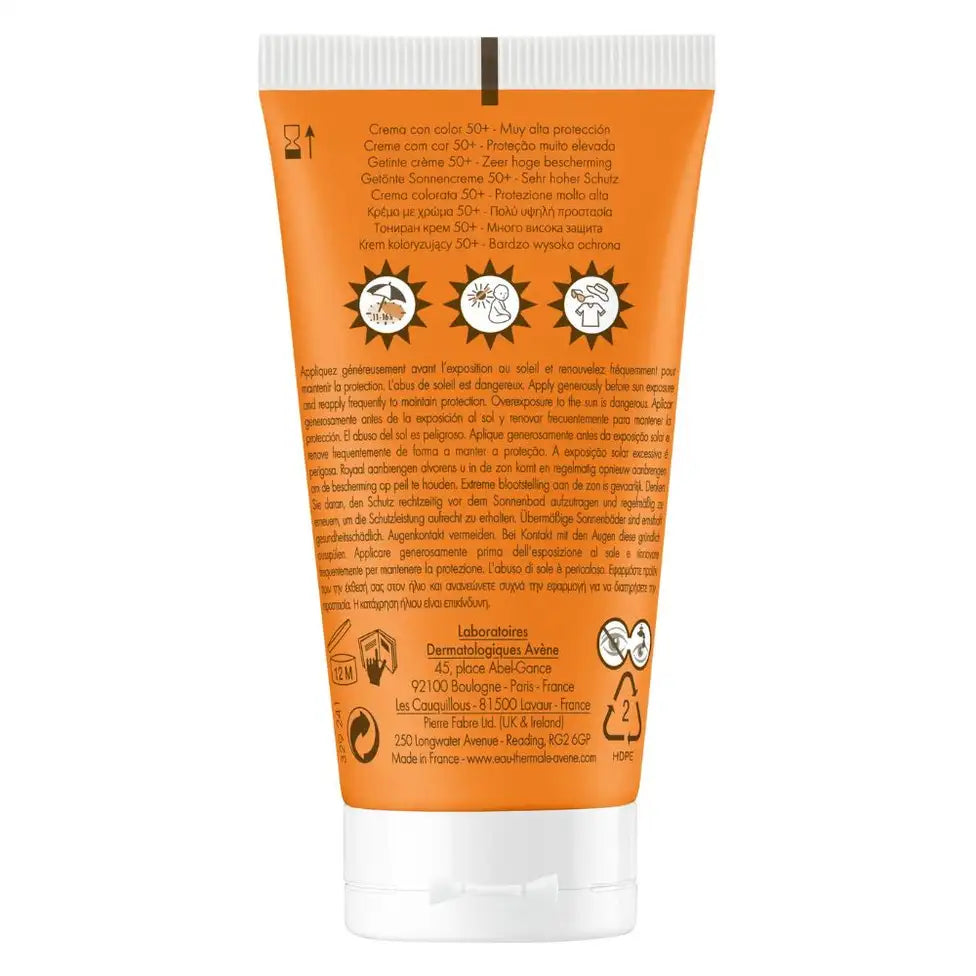 Avene Sunblock Tinted Cream Spf 50+ (40Ml).