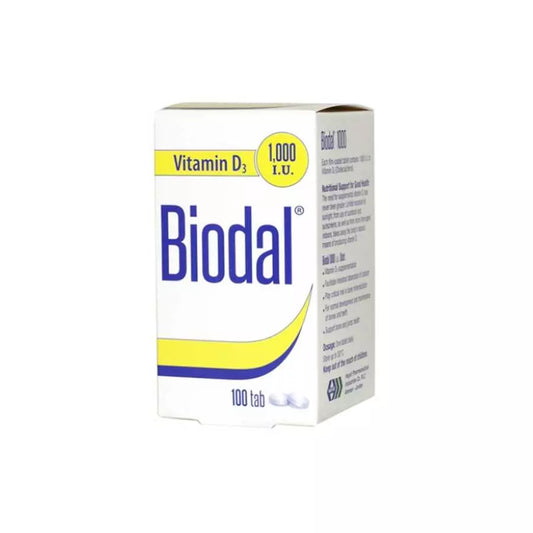 Biodal Vitamin D3 1000 IU 100 Tablet