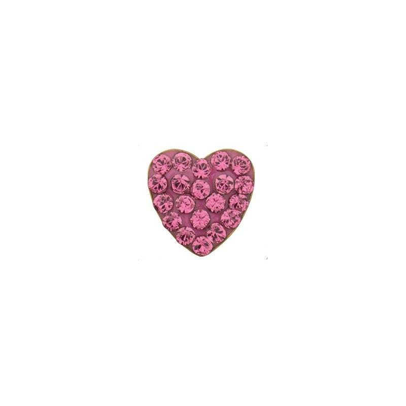 Earrings Hearts soft pink, pair