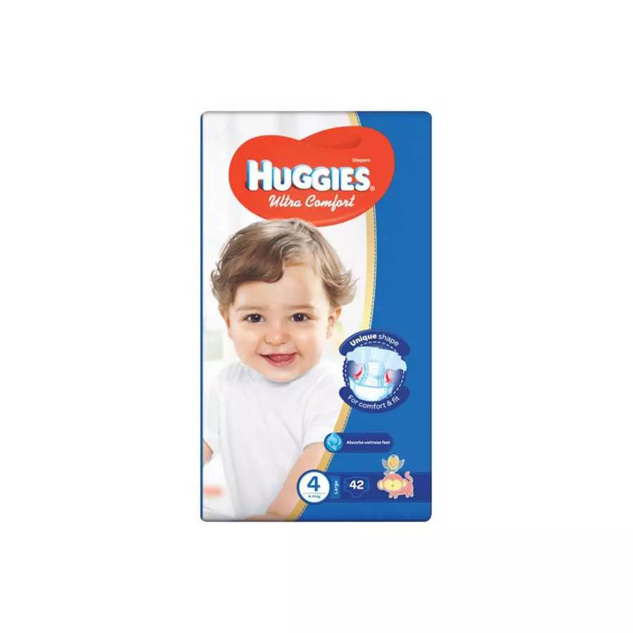 Huggies Diapers Size (4) 8-14 Kgs Jumbo 42 Diapers