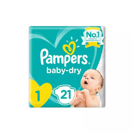 Pampers Diapers Size (1) 2-5 Kg 21 Diapers