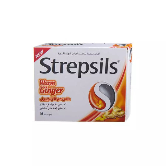 Strepsils Ginger Sore Throat 16 Lozenges